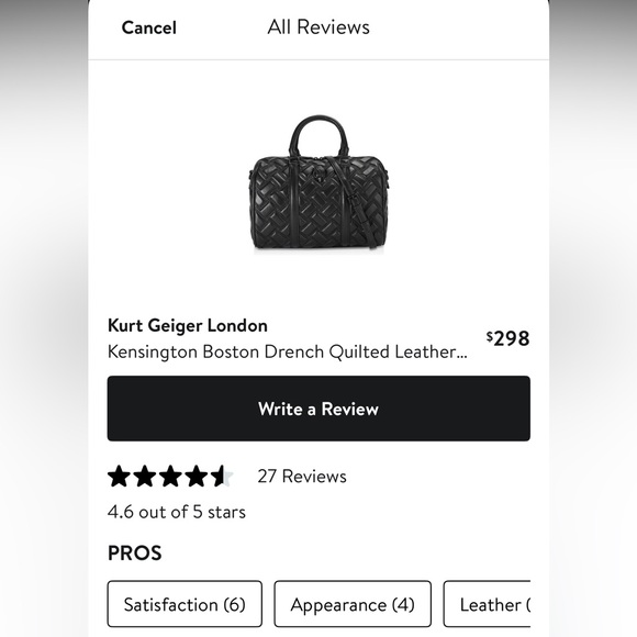 Kurt Geiger Black Crossbody Bag - Picture 7 of 13